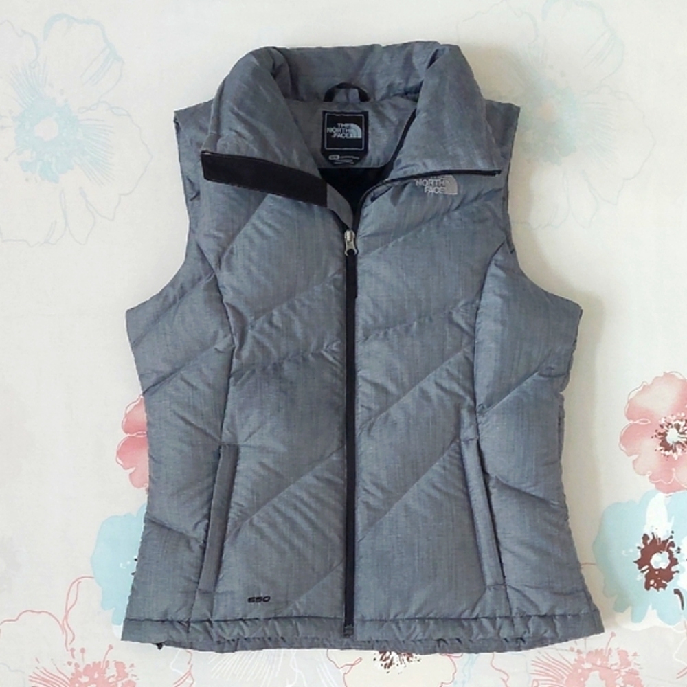 The North Face Gray 550 Dwon Puffer Vest